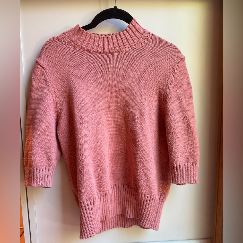 Vintage Ann Taylor Dusty Rose Mock Neck Fall Sweater